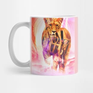 Egyptian Goddess Lion Ankh Culture Photo Manipultation Mug